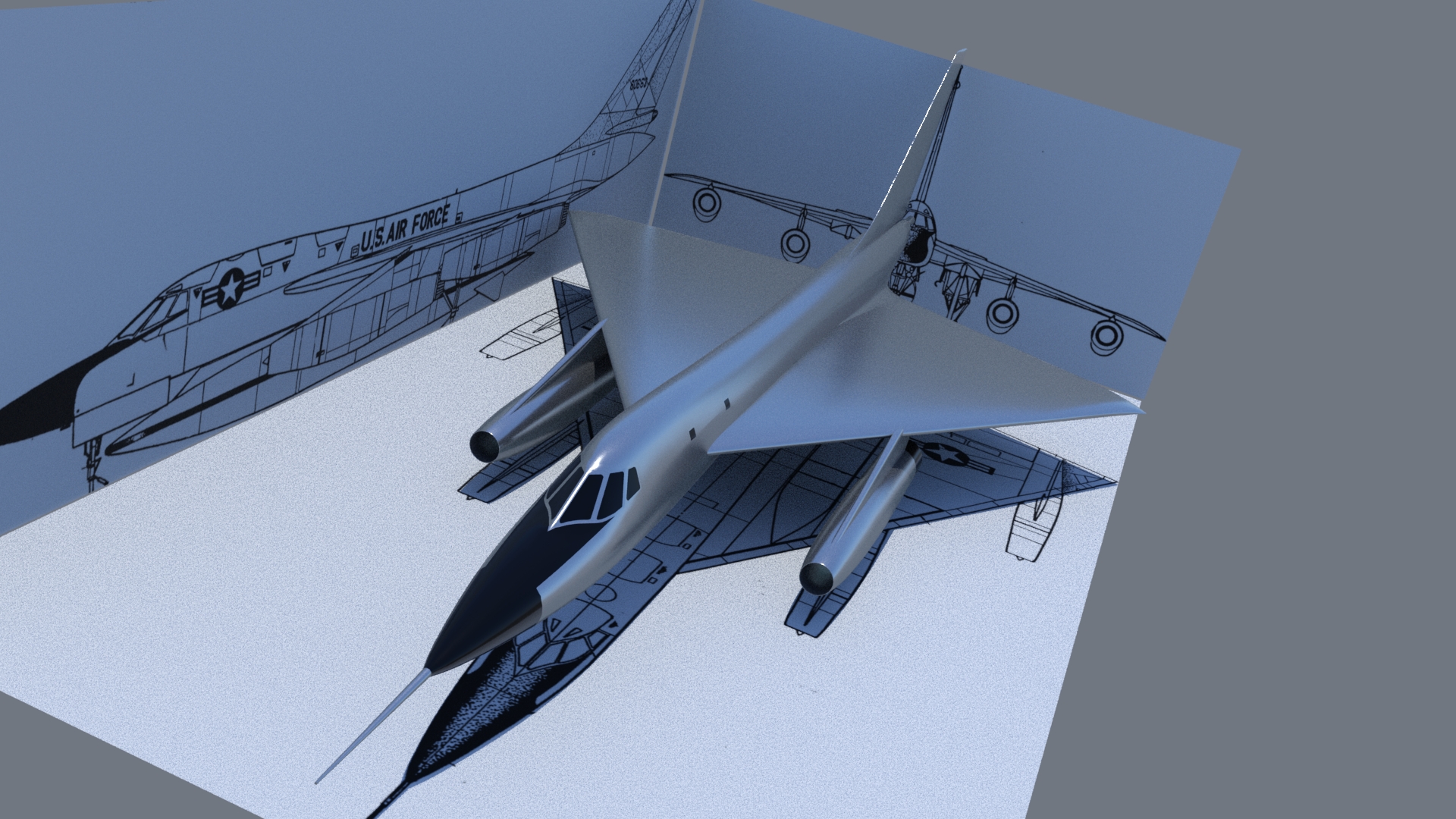 3D Modeling: Convair B-58 Hustler - Aviation Art - ARC Discussion Forums